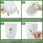 Self-Watering Plastic Flower Pots (5/10PCS)