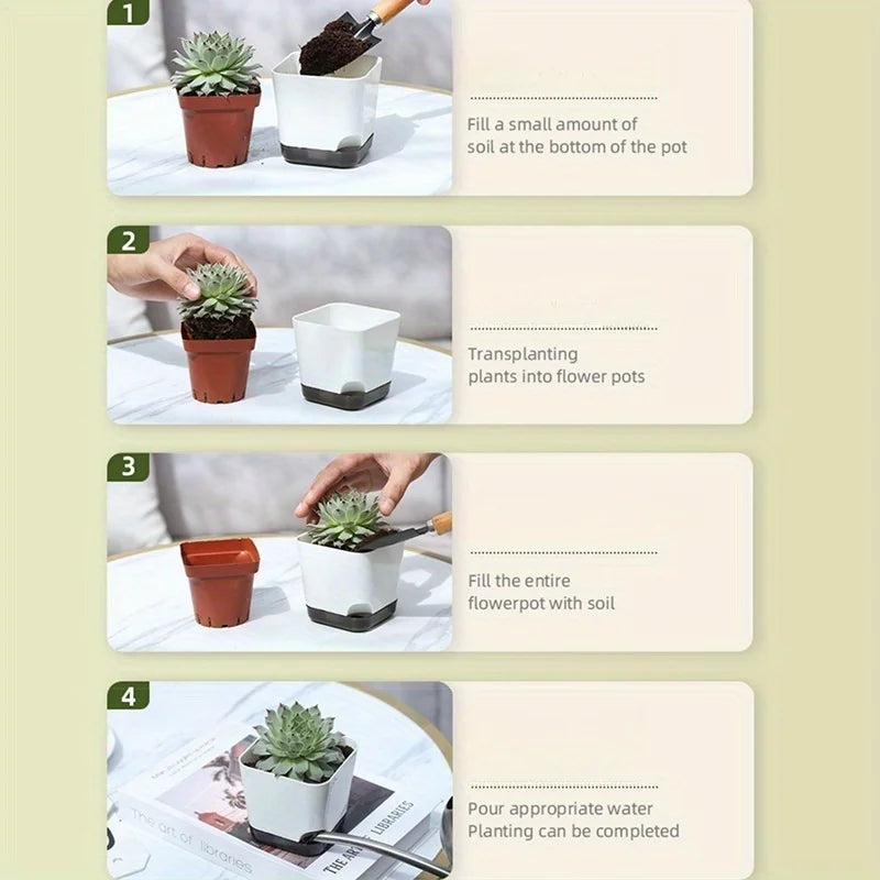 Self-Watering Plant Pots (5PCS)