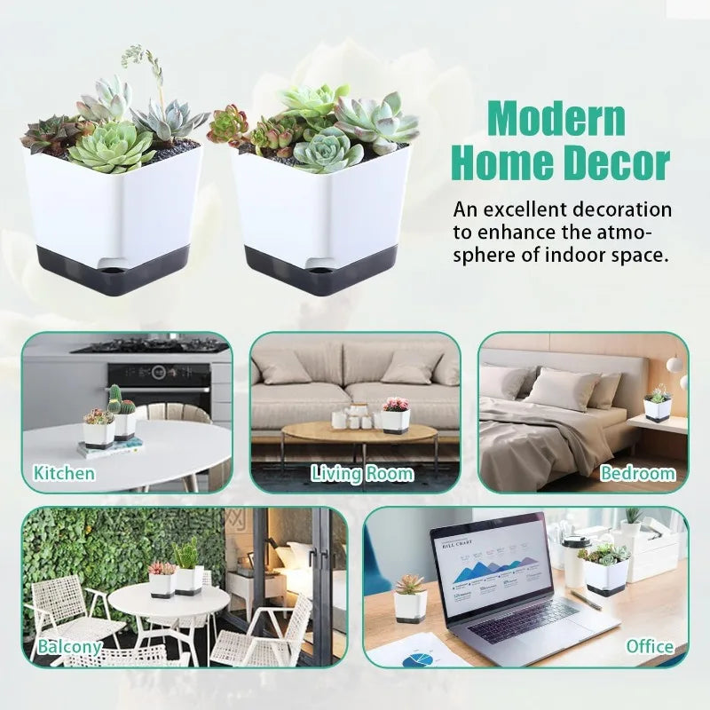 Self-Watering Plant Pots (5PCS)