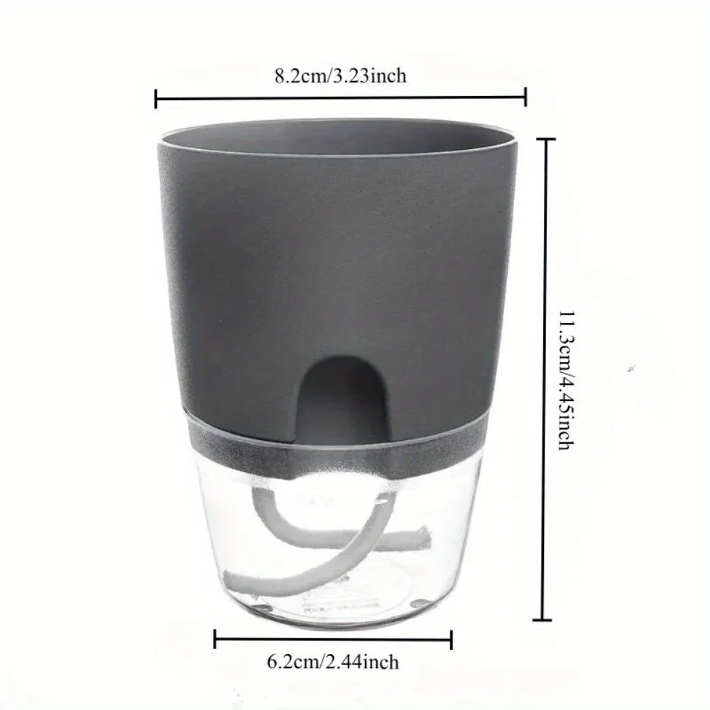 Self-Watering Plastic Flower Pots (5/10PCS)