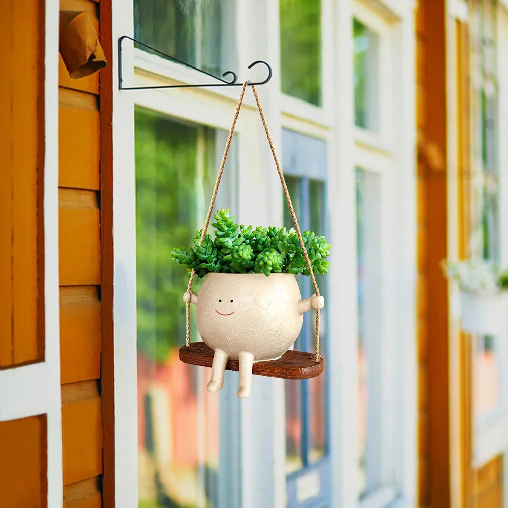 Swing Resin Hanging Planter