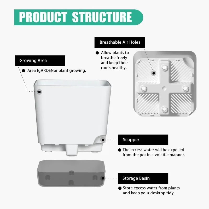 Self-Watering Plant Pots (5PCS)