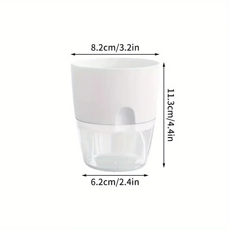 Self-Watering Plastic Flower Pots (5/10PCS)